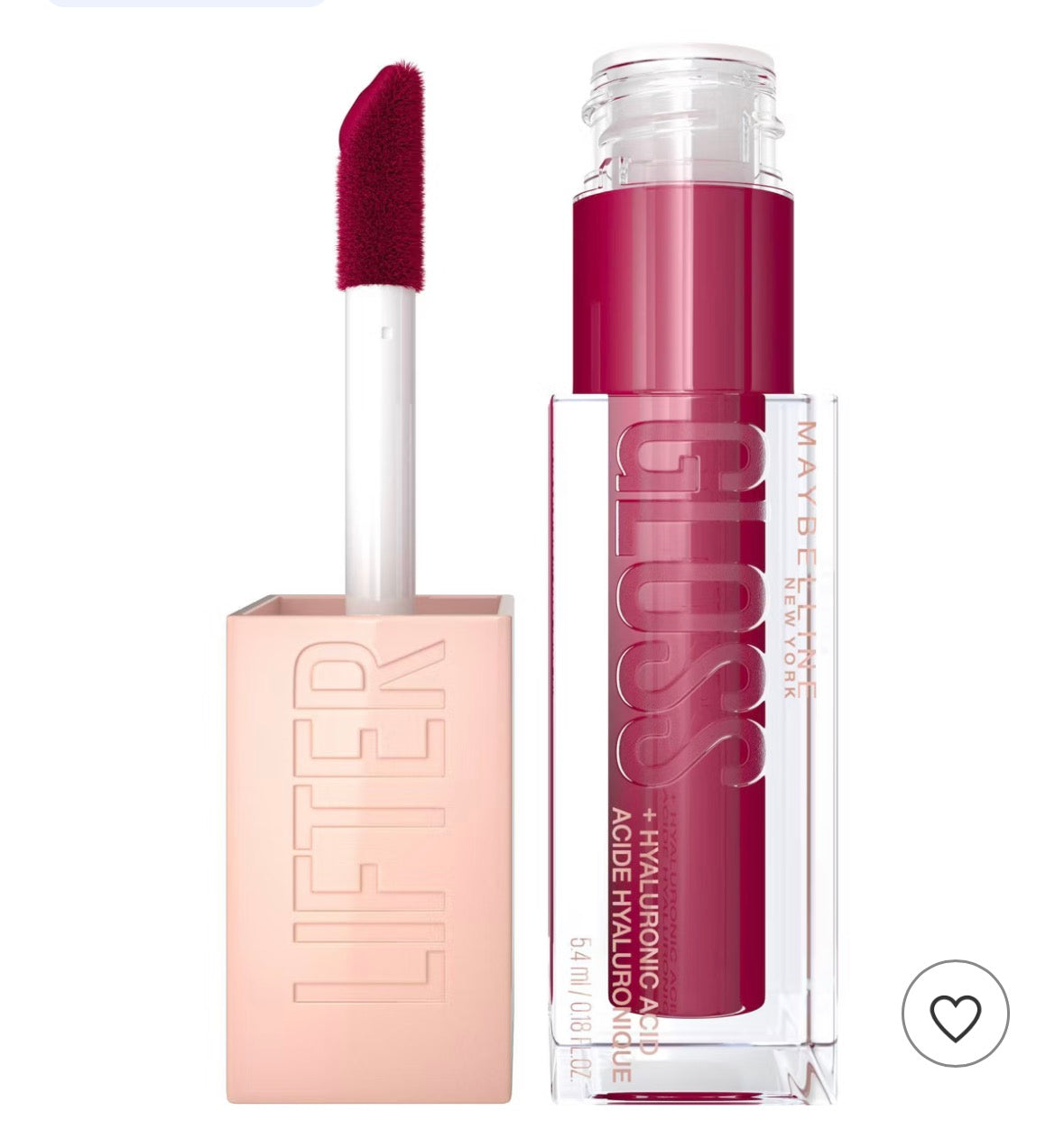 Maybelline Lifter Gloss Plumping Lip Gloss with Hyaluronic Acid