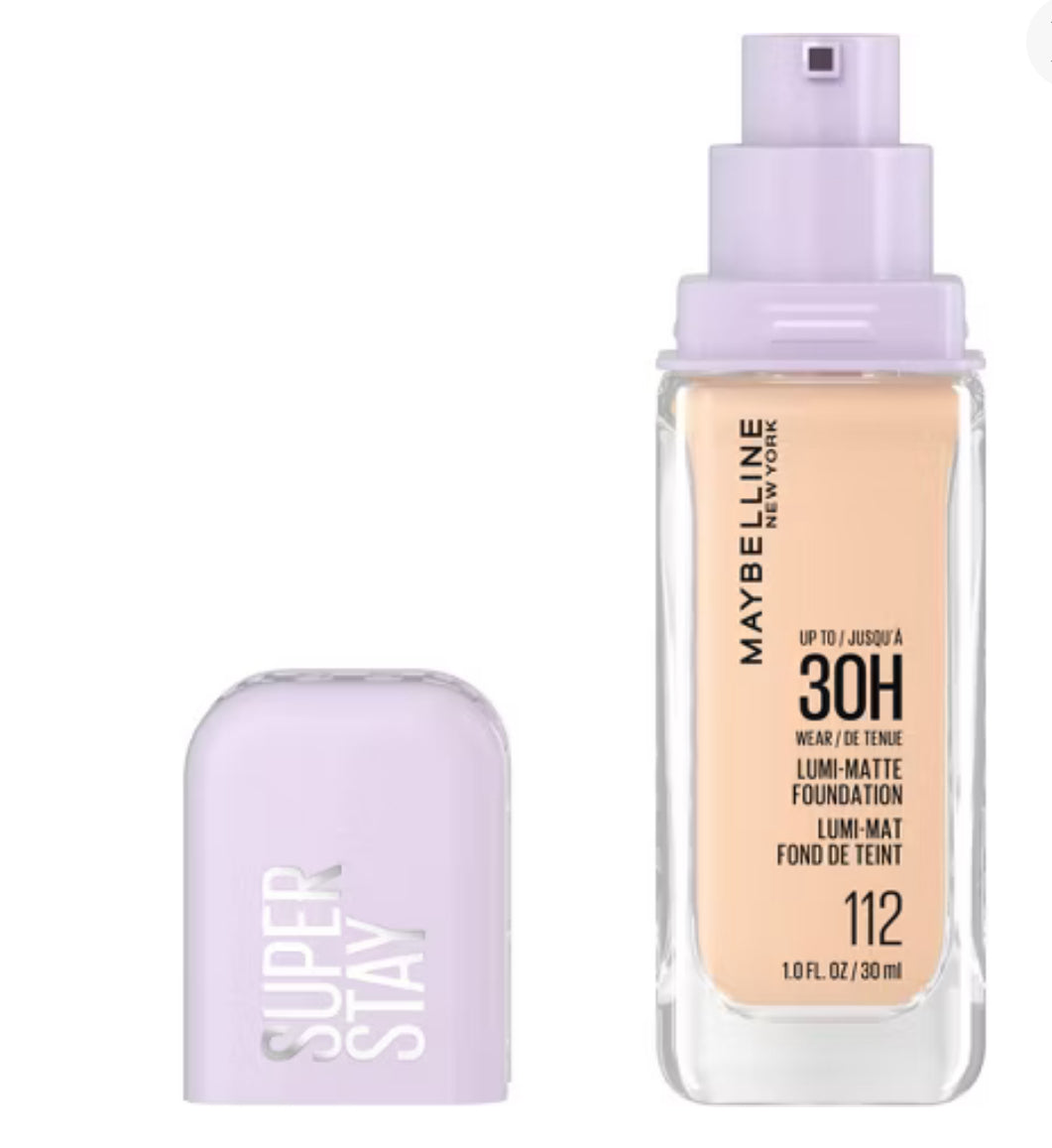Maybelline Super Stay Up to 30HR Wear Lumi-Matte Liquid Foundation